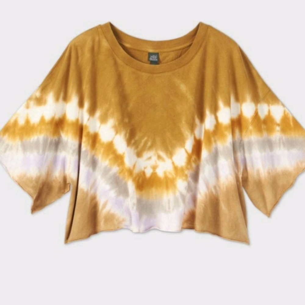Boxy Cropped Tie Dye Tee